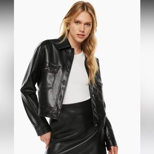 Aritzia Autumn Shirt Jacket vegan leather small